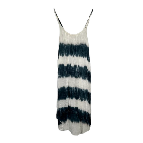 Stark X Crinkle Slip Dress Blue & White Size XSP - Picture 1 of 6